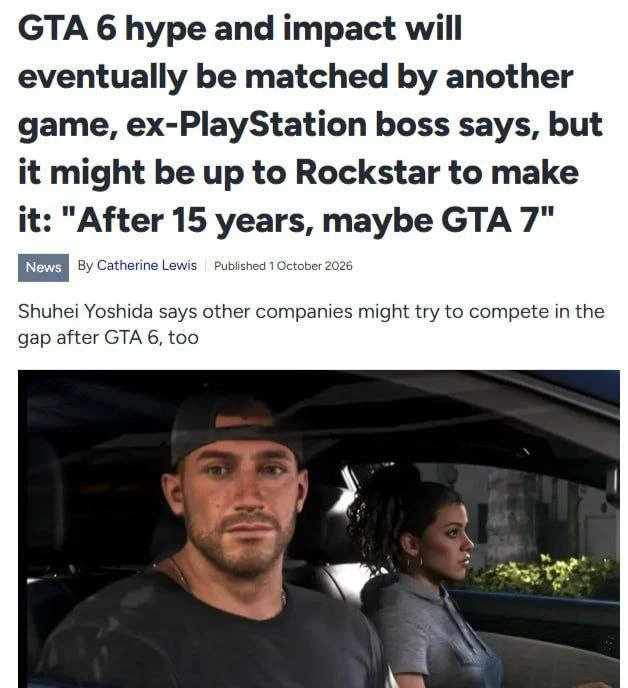 GTA 6 может стать главным игровым проектом на годы вперёд. Бывший руководитель PlayStat...
