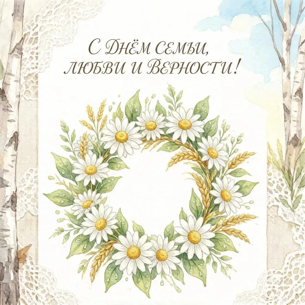 🏡 С Днём семьи, любви и верности, дорогие друзья!

Сегодня особенный праздник — тихий, душевный, пр