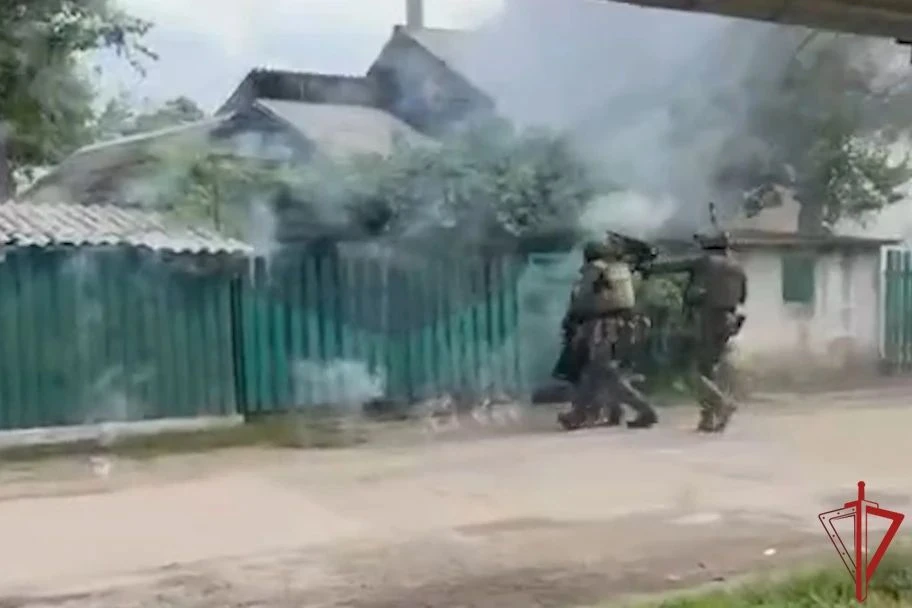 Оказавшего сопротивление злоумышленника задержали при участии Росгвардии в Донецке