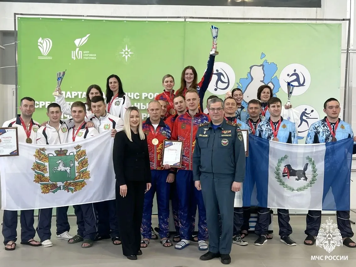 🥈Команда Главного управления МЧС России по Томской области серебряный призер Спартакиады МЧС России 