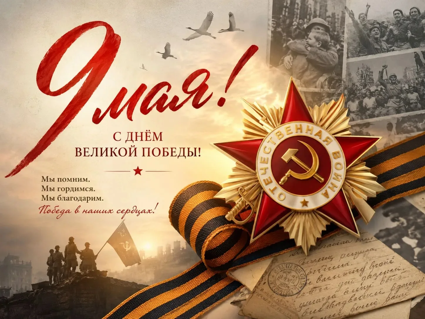 С Днём Победы! Низкий поклон и вечная память отдавшим жизни за то, чтобы жили мы! И мир...