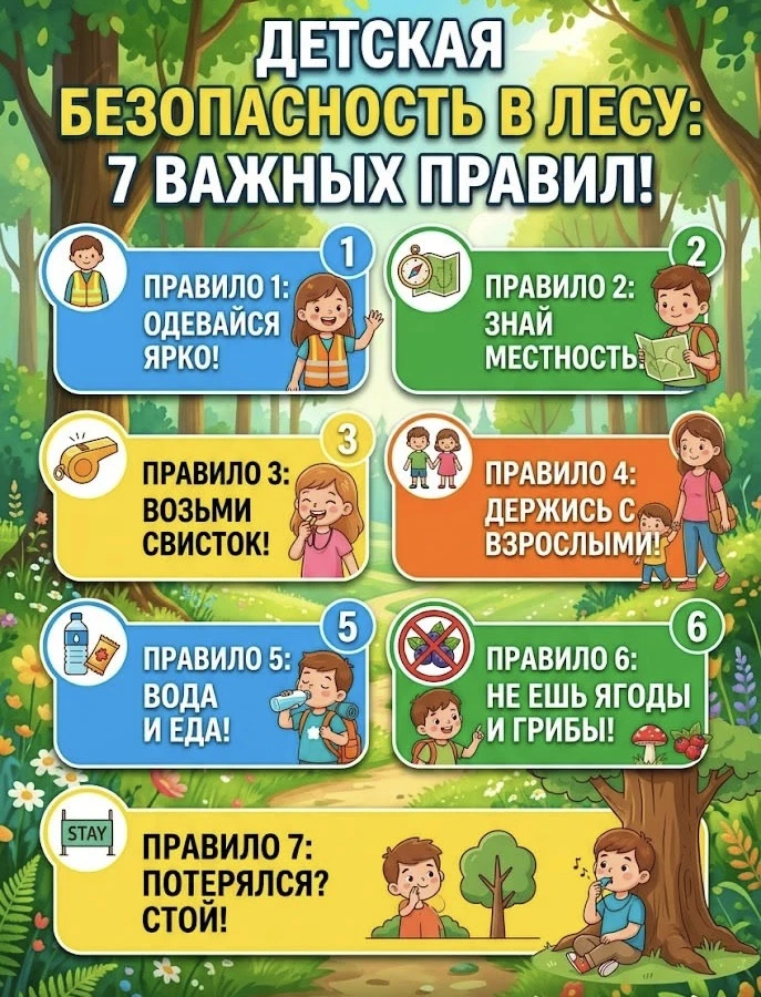Мама, я в лесу! 🏕️

Каникулы — время приключений. Но даже опытные туристы могут попасть в трудную с