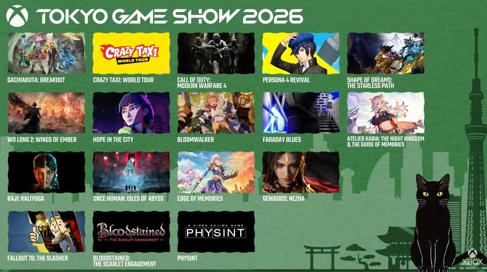 Главные анонсы и трейлеры с презентации XBOX на Tokyo Game Show