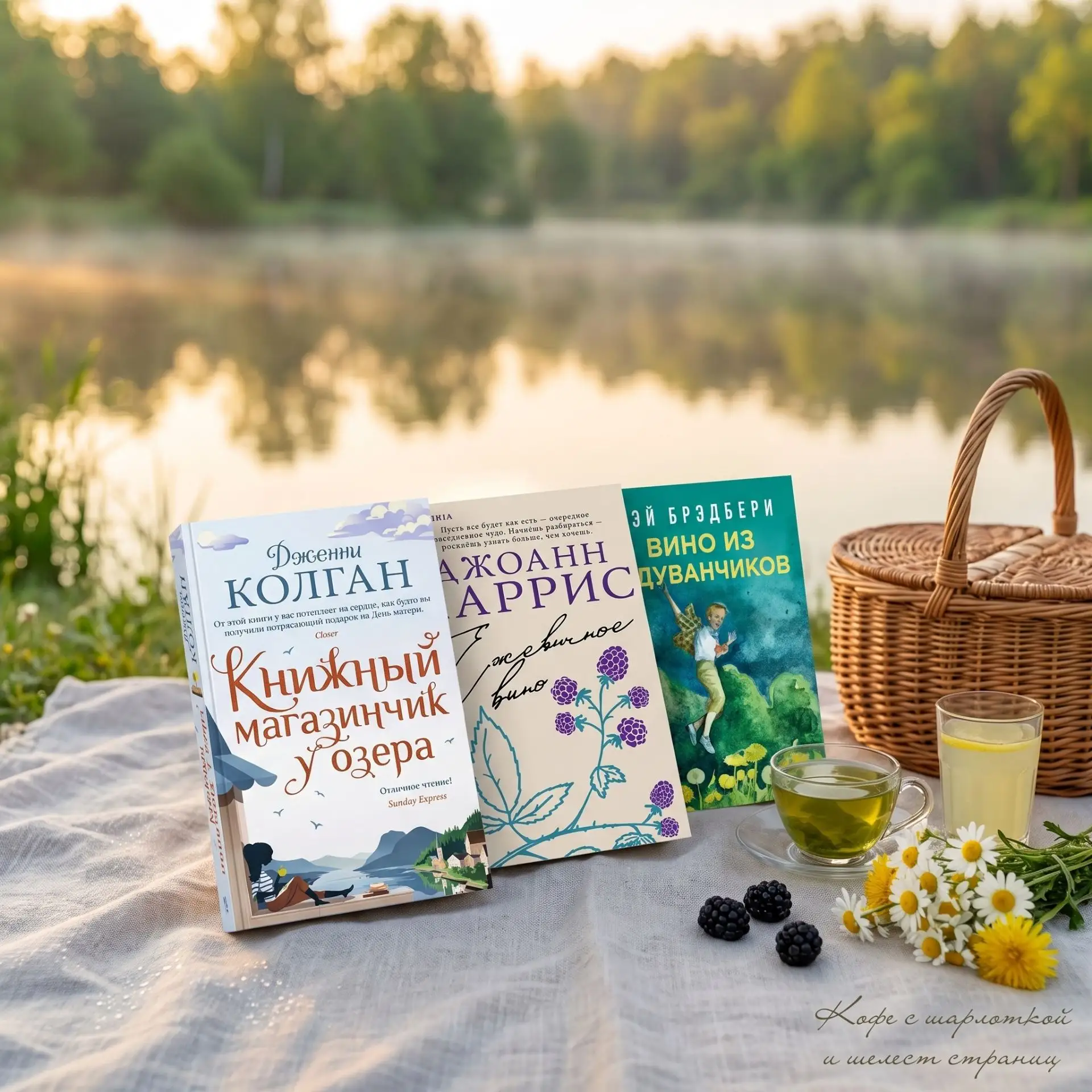 Сегодня хочу начать наш день с трёх книг, которые пахнут кофе, скошенной травой и утренней росой. Вы