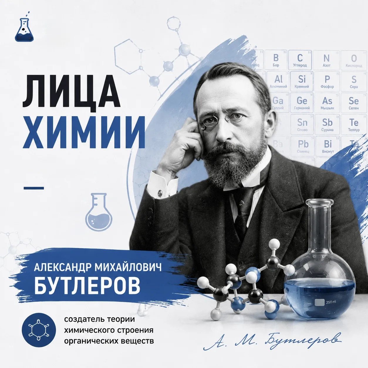 ⚗️ Александр Михайлович Бутлеров — выдающийся русский химик, основоположник теории хими...