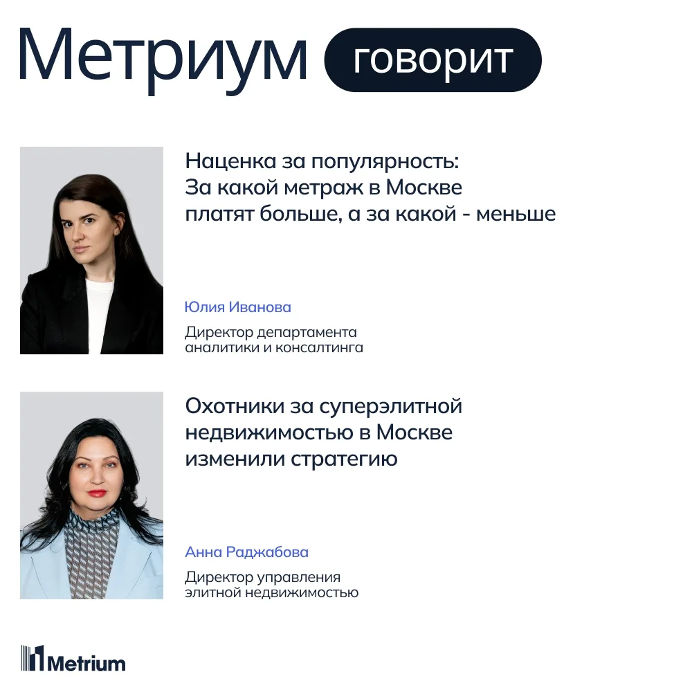 Наценка за популярность: За какой метраж в Москве платят больше, а за какой - меньше
