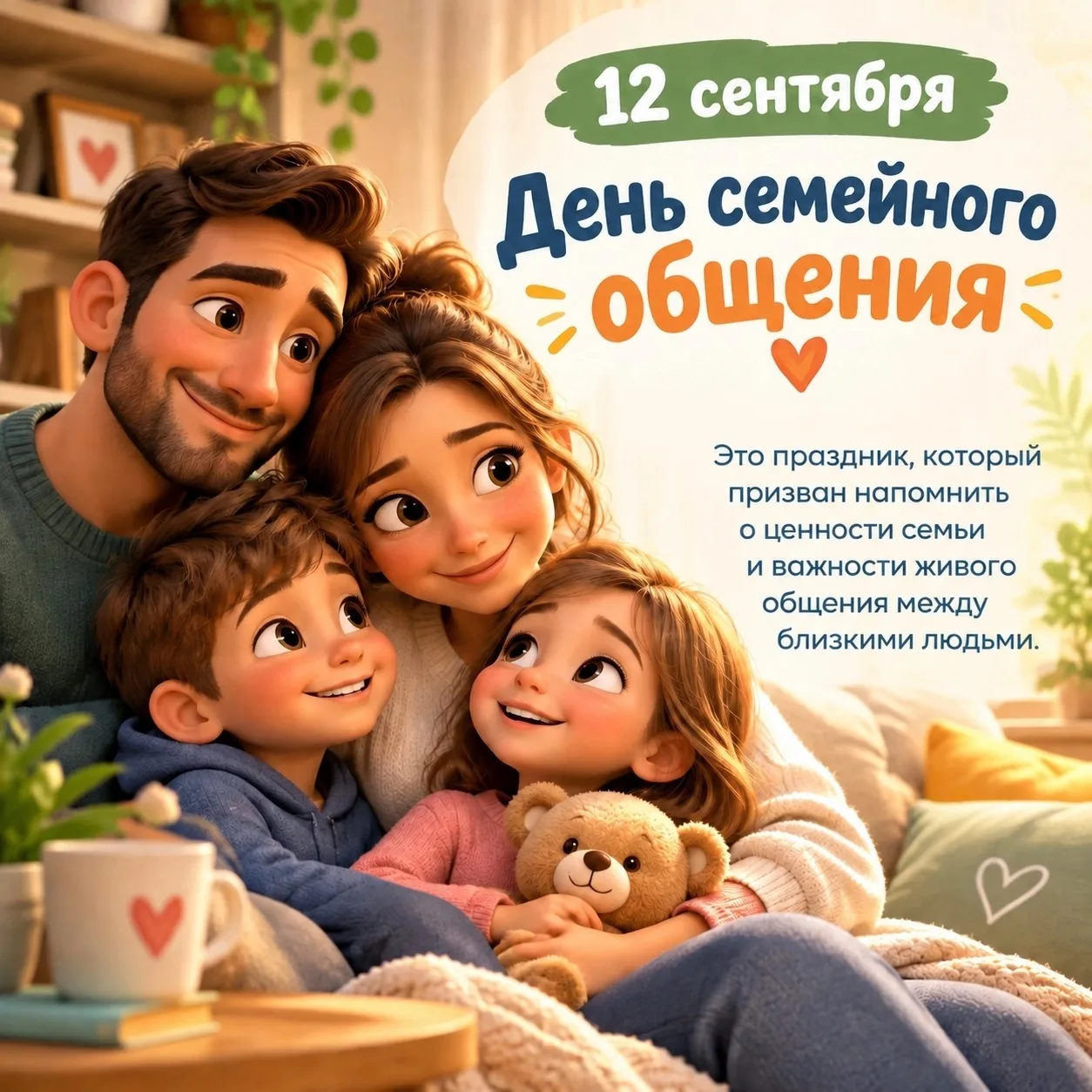 👨‍👩‍👧‍👦12 сентября — День семейного общения!💙