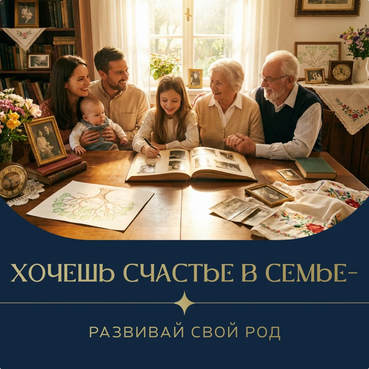 Хочешь счастья в семье - развивай свой Род! ✨

Хочу подтвердить, что работа с данным феноменом очень