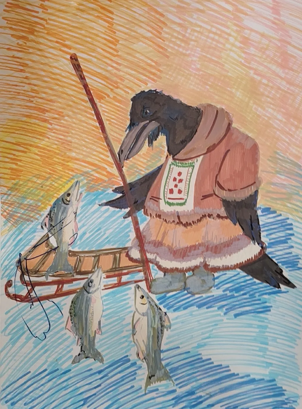 🎨 Ученица художественного отделения Соколова Евгения — участница конкурса «Иллюстрация...