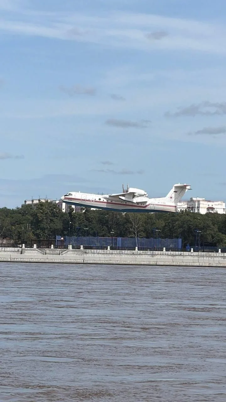 ✈️ Бе-200 устроил шоу над Амуром