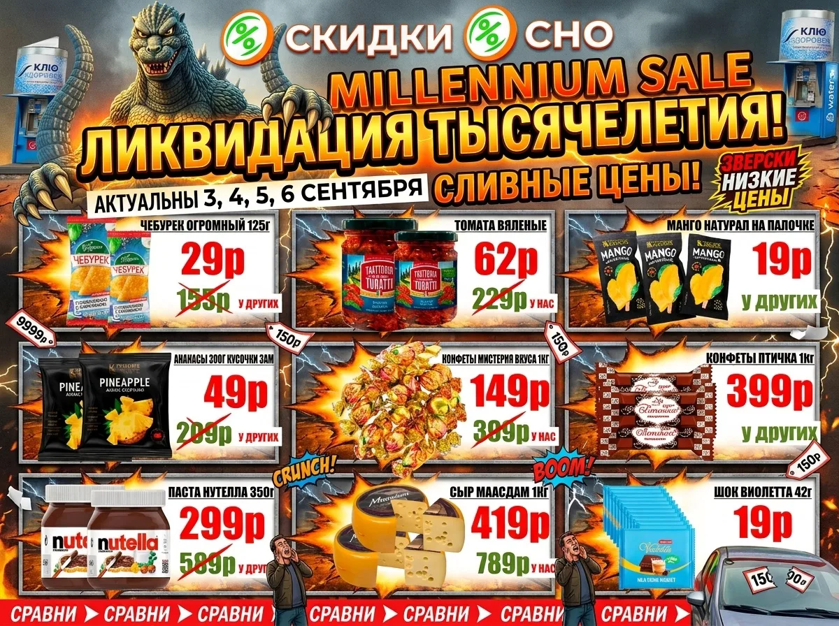 РАСПРОДАЖА ТЫСЯЧЕЛЕТИЯ 🚨