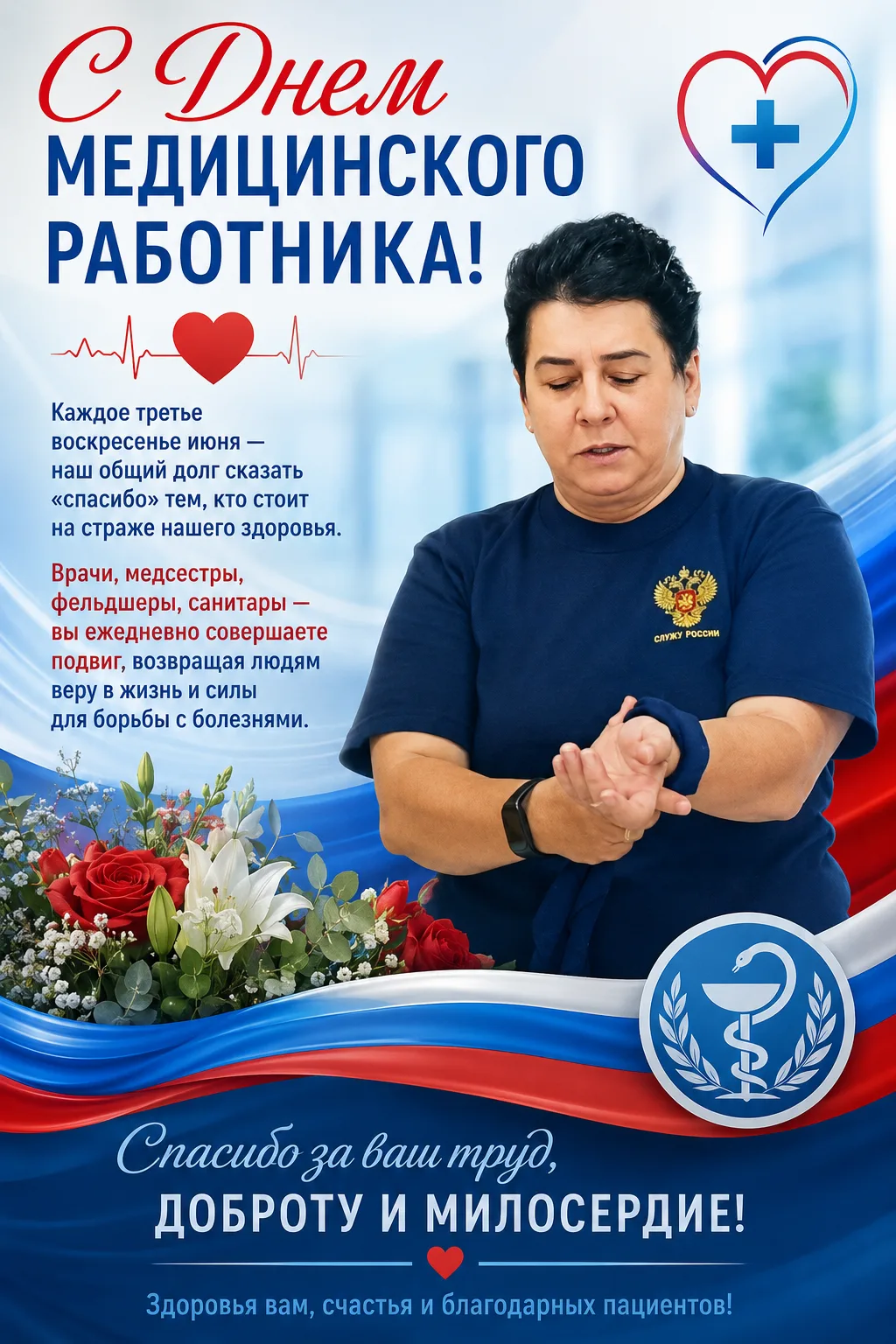 С Днем медицинского работника! 🩺

🌞Каждое третье воскресенье июня — наш общий долг сказать «спасиб