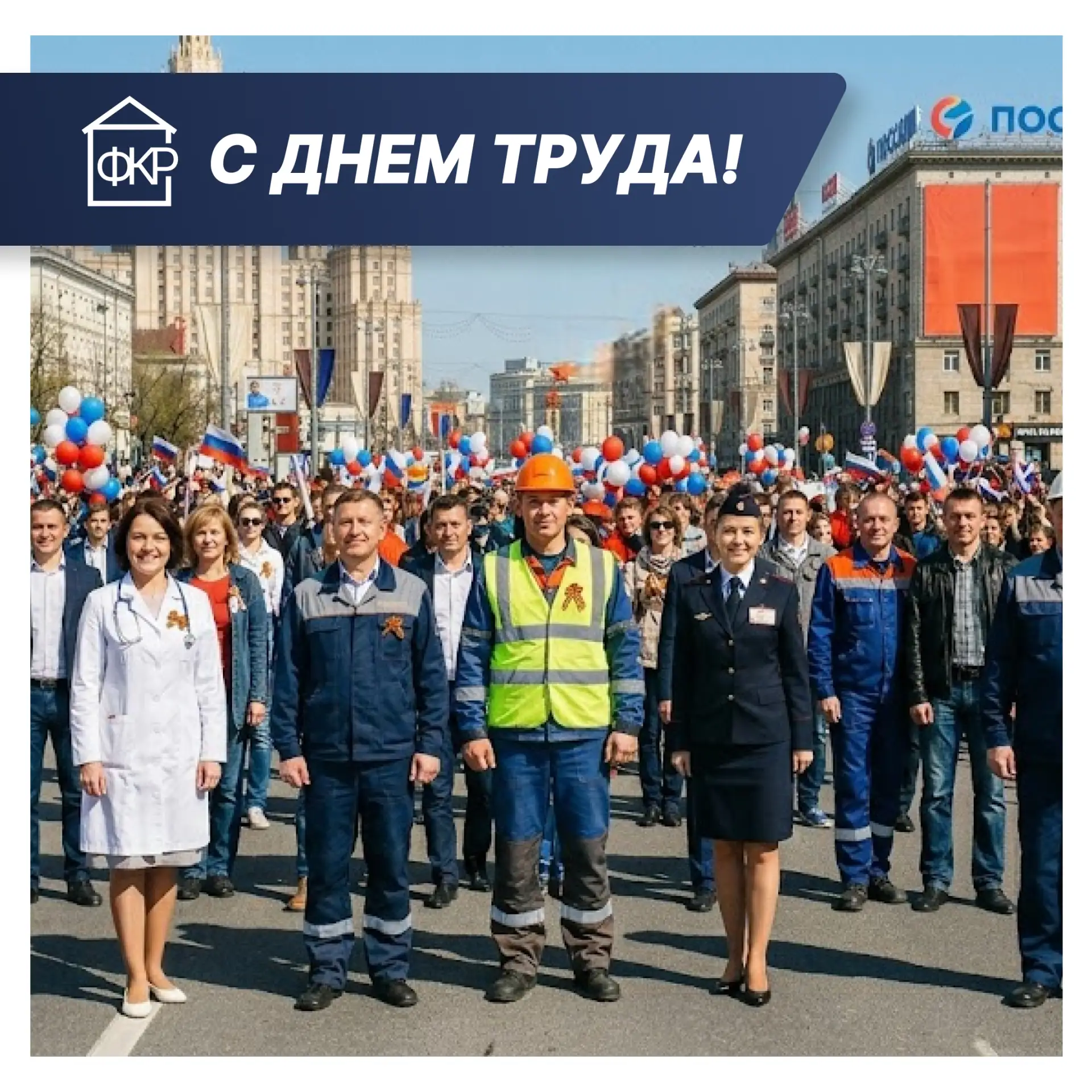 С 1 Мая - Днем Весны и Труда! 🌸🏗