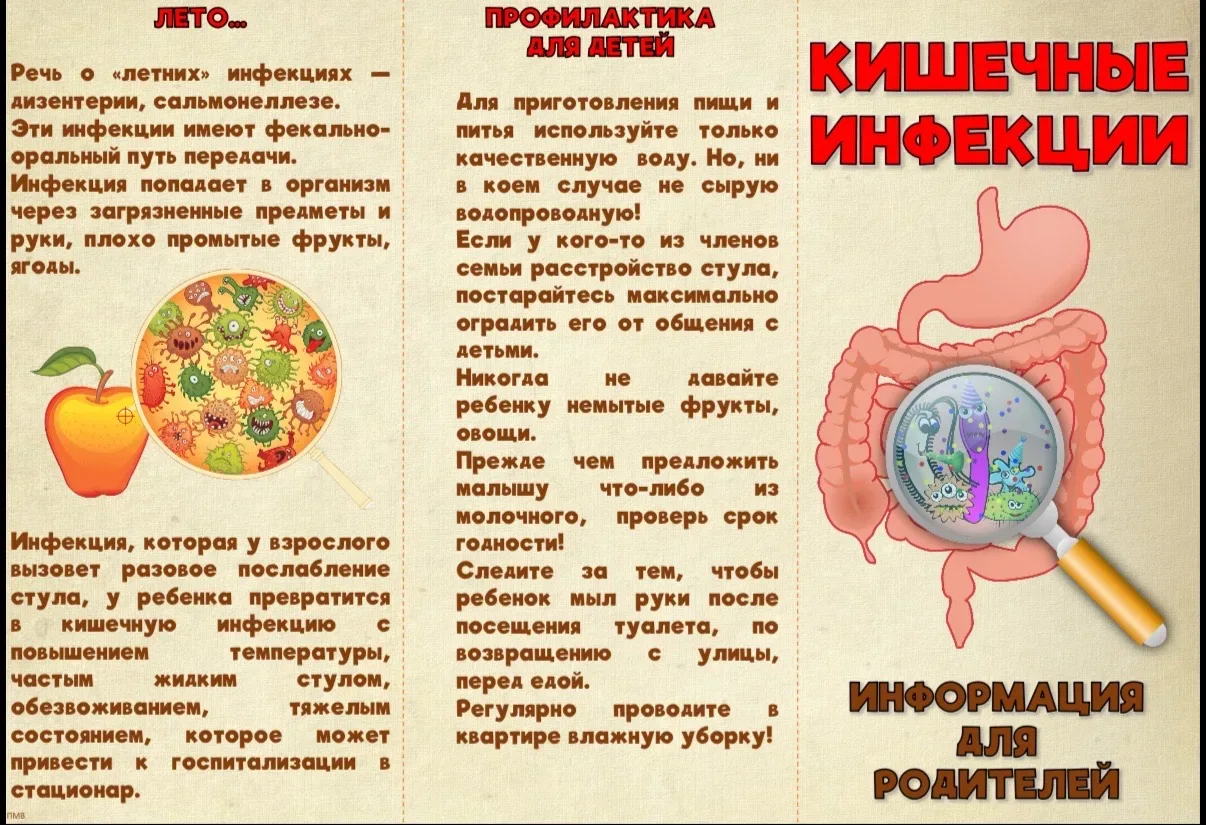 🦠 Кишечные инфекции летом: памятка для родителей

Лето — время свежих овощей, фруктов и активного о