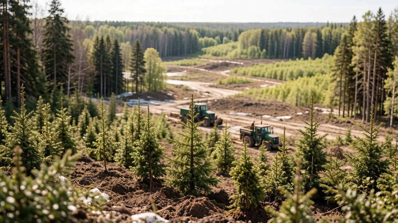 В России восстановят около 1,3 миллиона гектаров леса