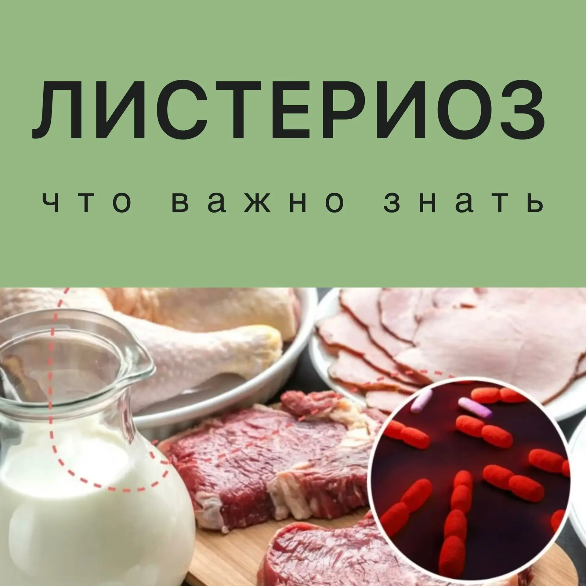 🦠Листериоз — это острая или хроническая инфекционная болезнь, для которой характерно ш...