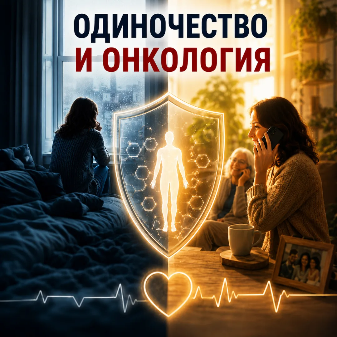 👥 Одиночество и онкология: как социальная изоляция отключает противоопухолевый иммунитет

Давайте