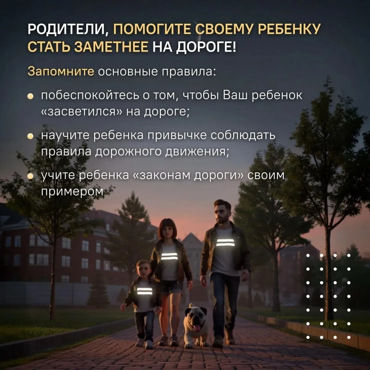 ✨ ПАМЯТКА: СТАНЬ ЗАМЕТНЫМ! ✨ От Госавтоинспекции Невского района  🚦 Зачем?  Фликер увеличивает видим