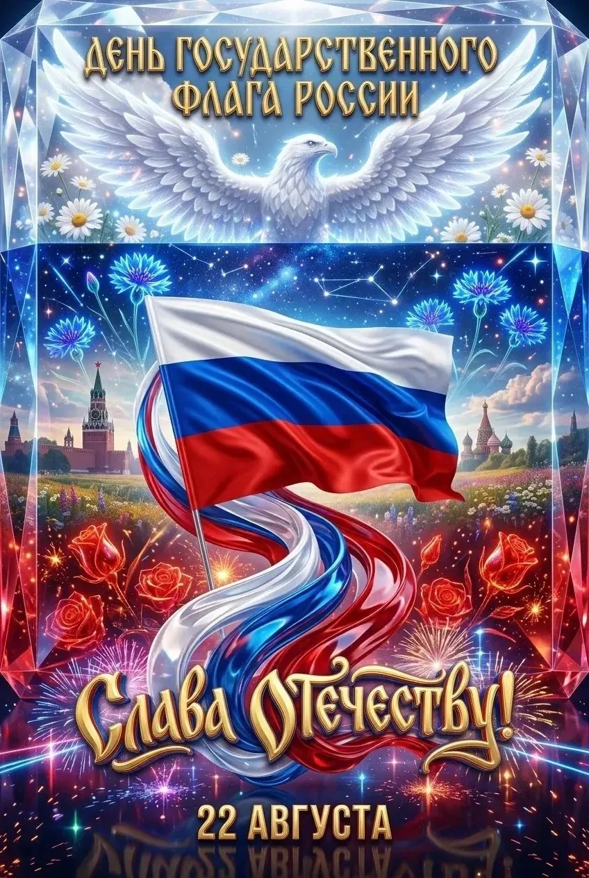 ❗️22 августа — День Государственного флага Российской Федерации!