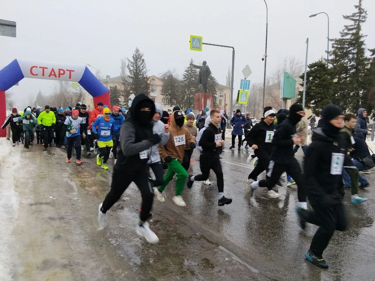В нашем городе состоялся традиционный легкоатлетический пробег, посвященный освобождению от немецко-