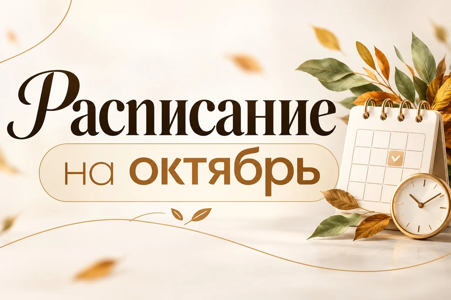 Расписание на октябрь