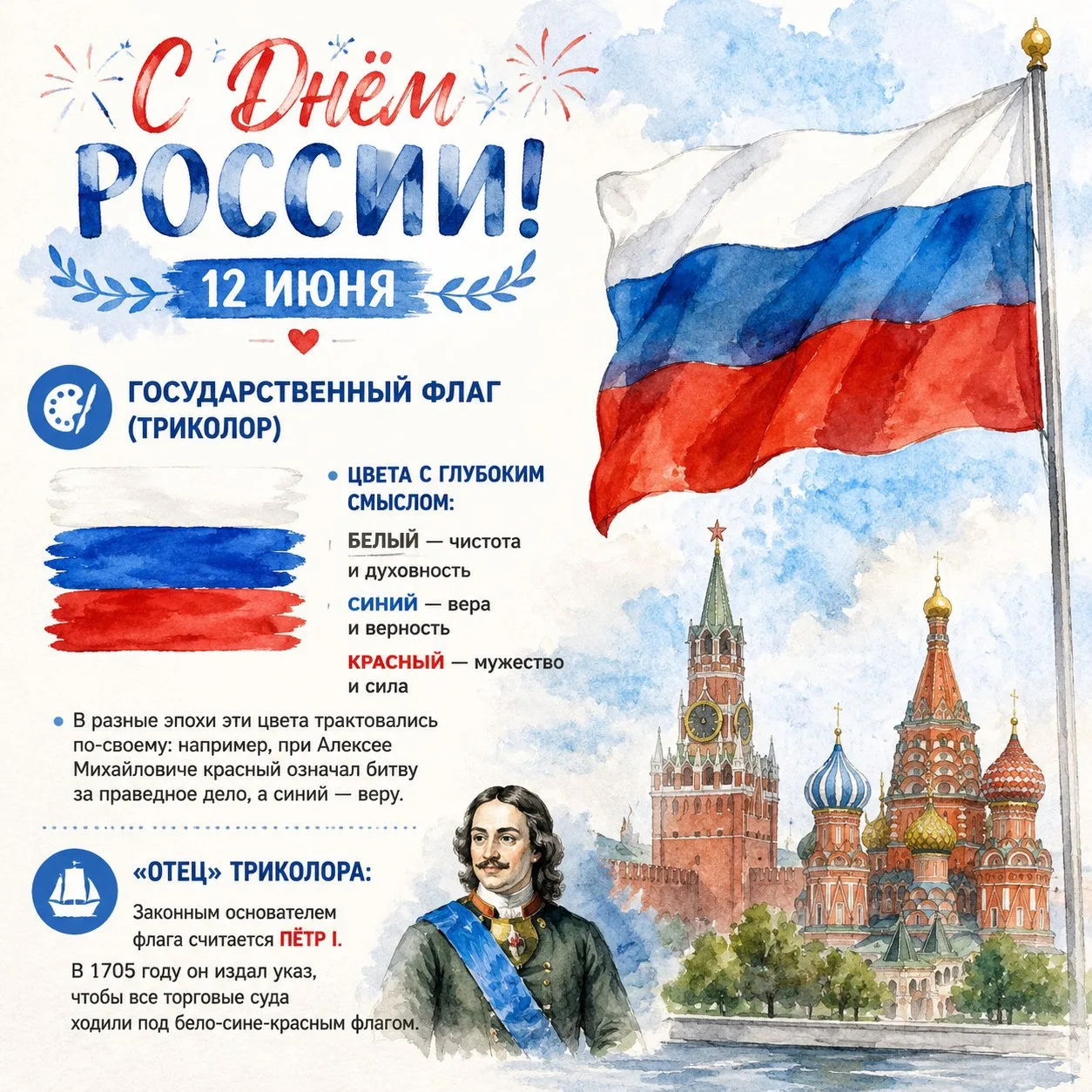 Встречаем День России вместе! 🇷🇺

В честь предстоящего праздника делимся интересными фактами о наш