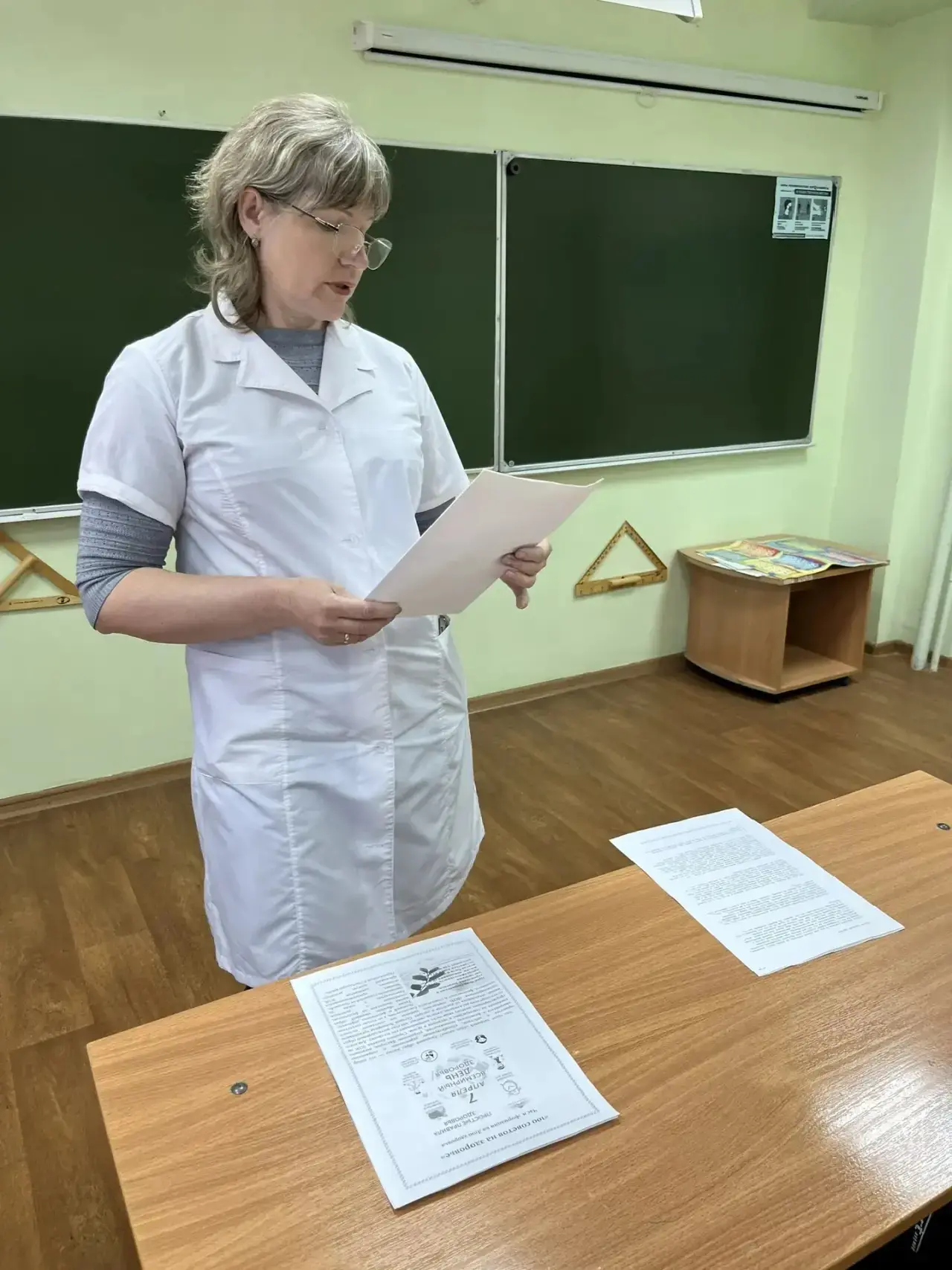 🏥🩺В рамках мероприятий, посвященных Всемирному дню здоровья, медсестра О.В. Шелуденко...