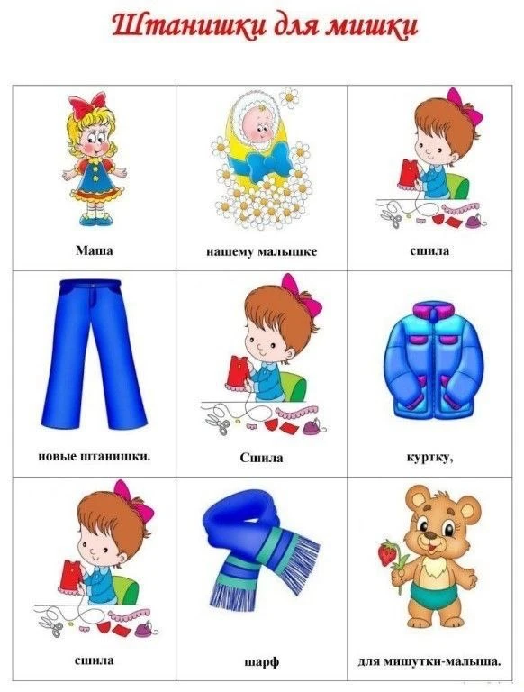 🧸Мнемотаблицы для разучивания стишков