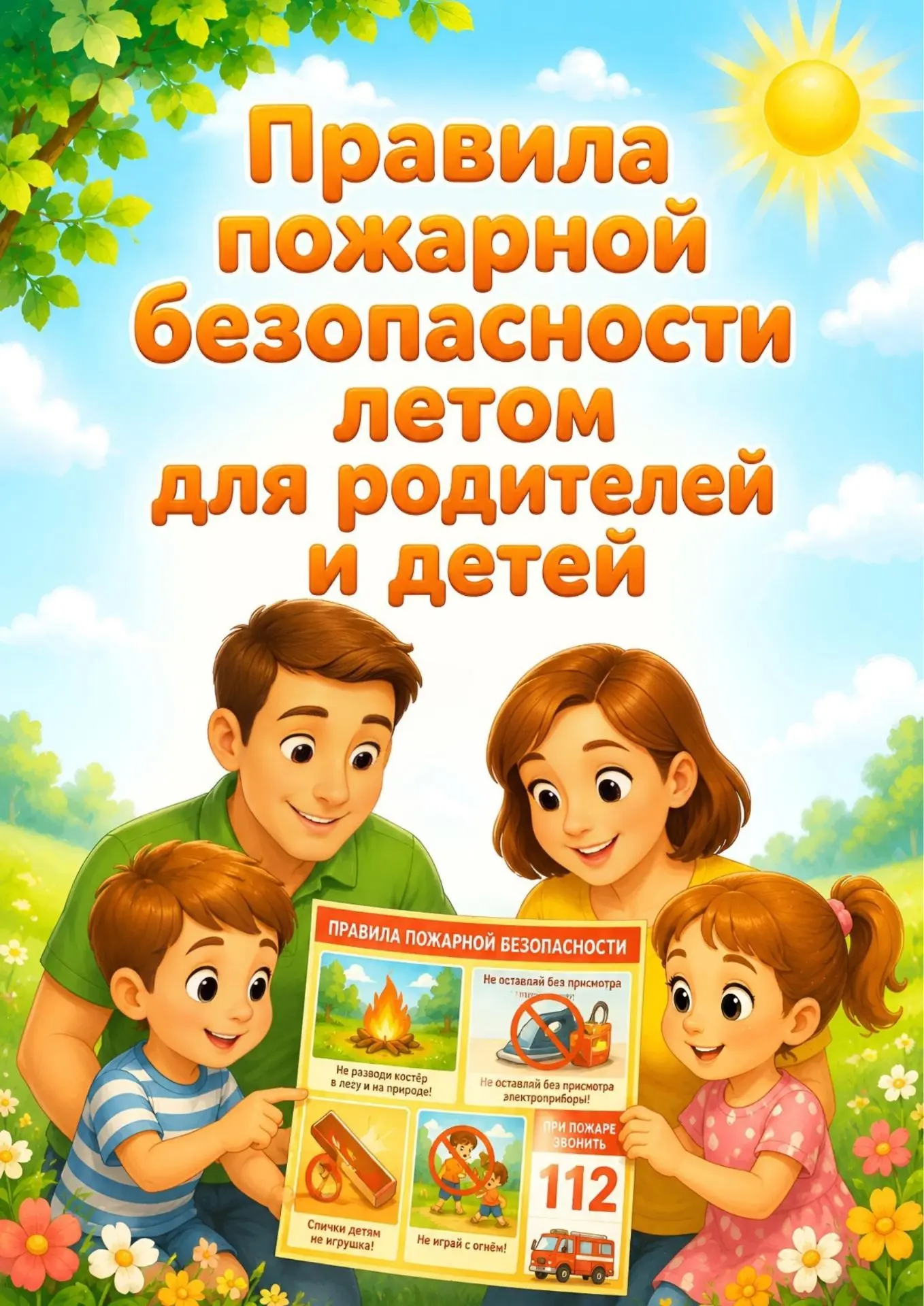 🔥 Лето, солнце, каникулы… А ещё — повышенный риск пожаров.
В первом полугодии 2026 года на территор