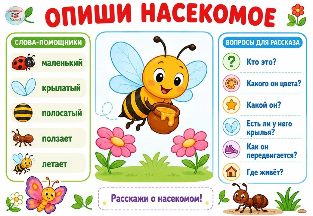 РАССКАЗЫВАЕМ О НАСЕКОМЫХ 🗣️