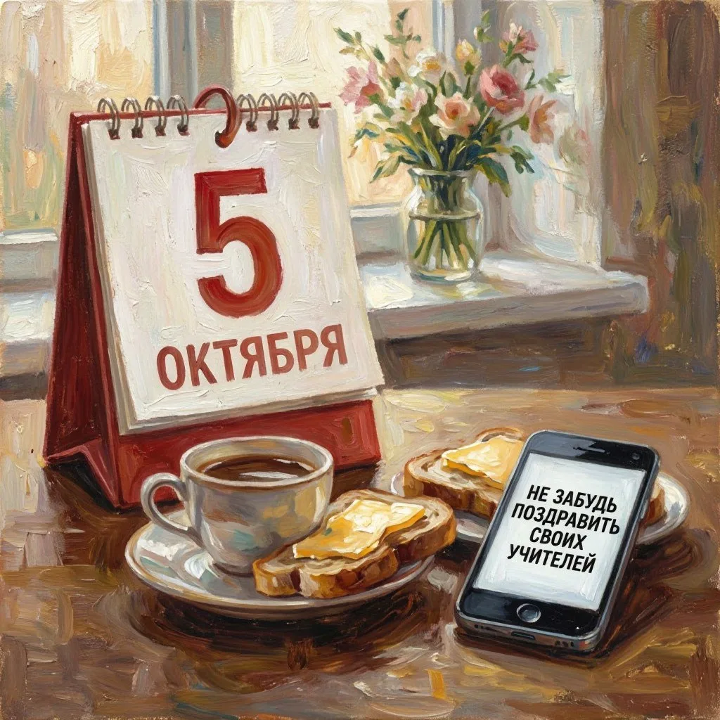 ❗️Не забудь поздравить своих учителей.