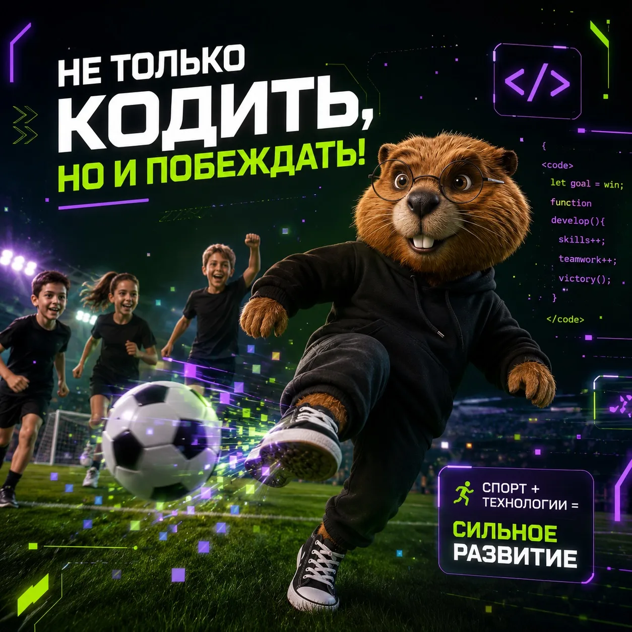 ⚽ Не только кодить, но и побеждать!