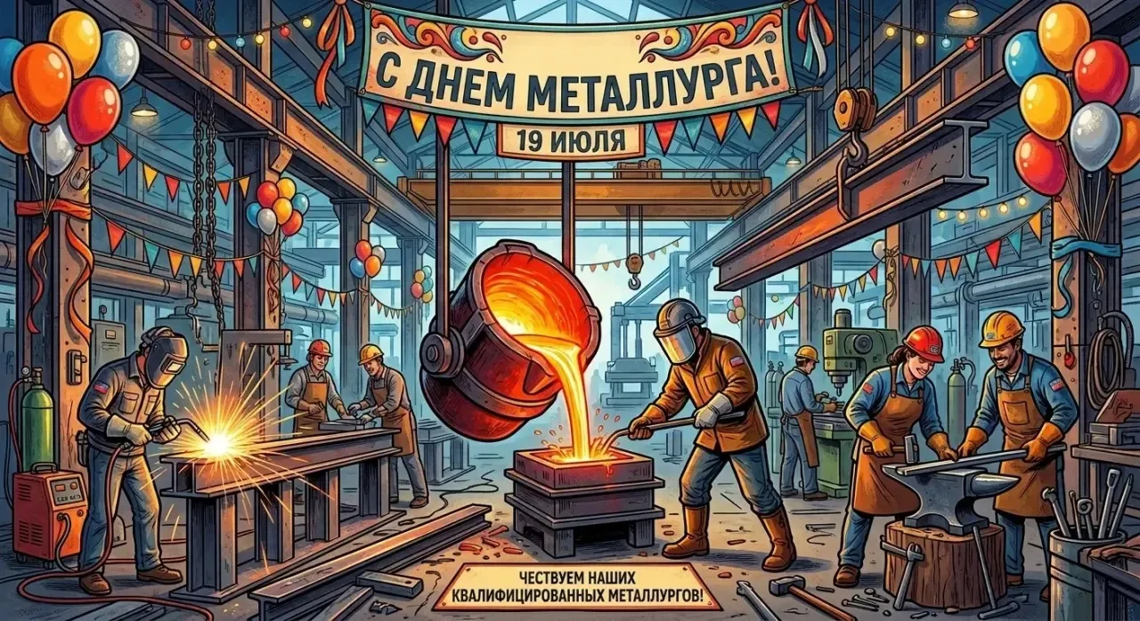 С Днём металлурга!🔥

Сегодня мы поздравляем всех, кто стоял у истоков индустрии, и тех, кто продолж