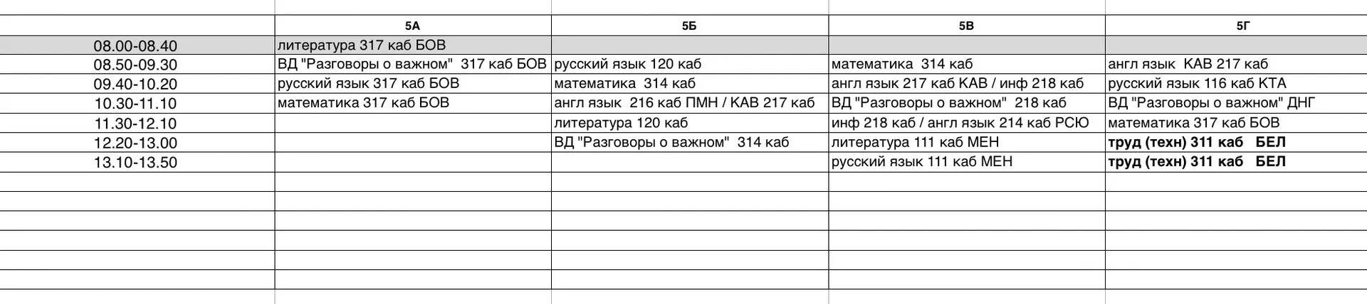📅 Расписание на 21 сентября
