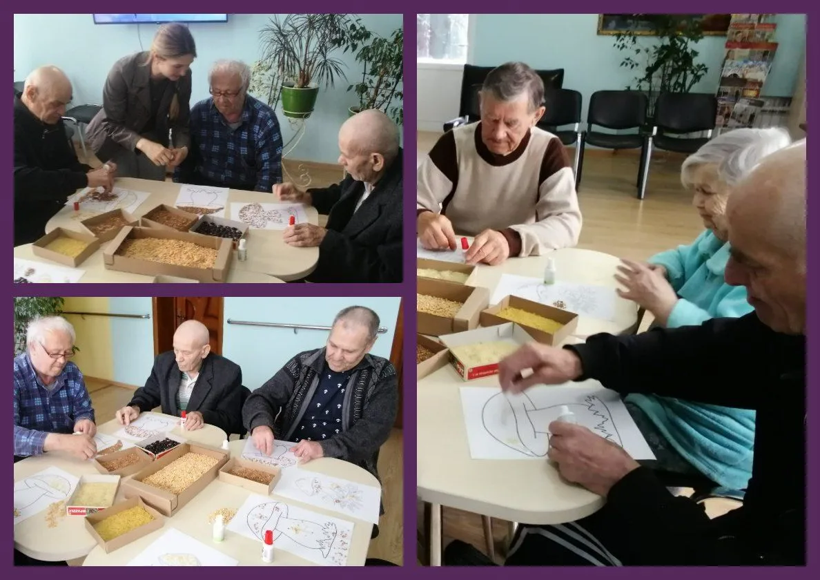 Занятия психолога с пожилыми людьми по крупотерапии направлены на улучшение психологиче...