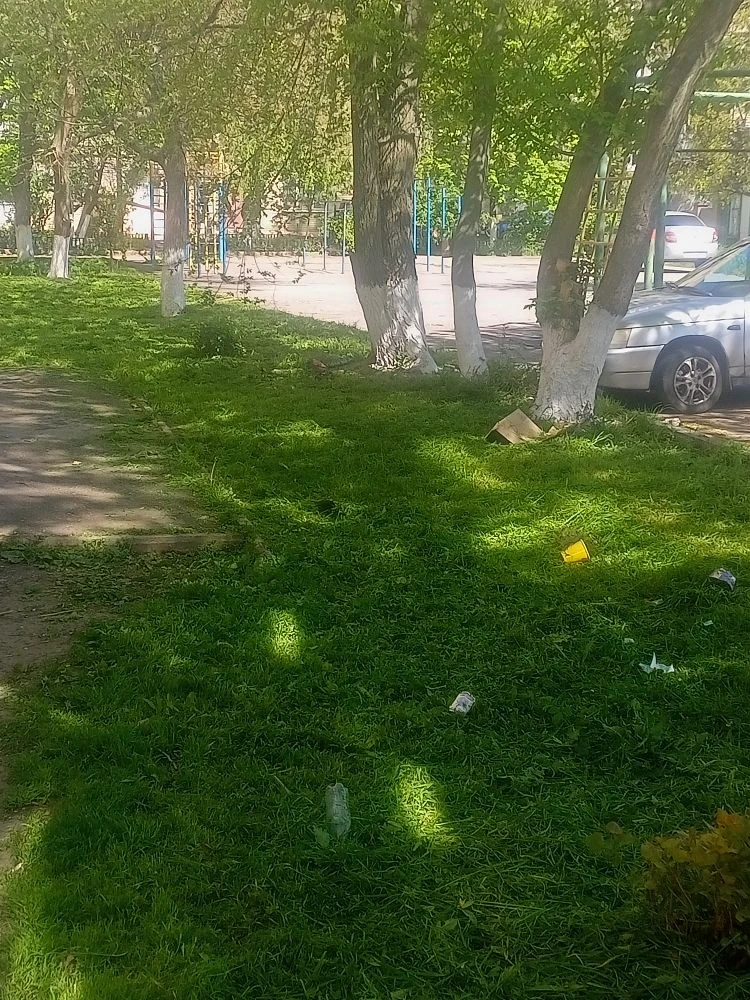 28.04.2026 г. произвели покос травы на МКД г. Ростов-на-Дону, ул. Батуринская, д. 13/1