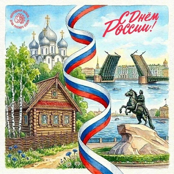 🇷🇺 С Днём России! Сегодня праздник чествования нашей великой страны, её многовековой истории, бога