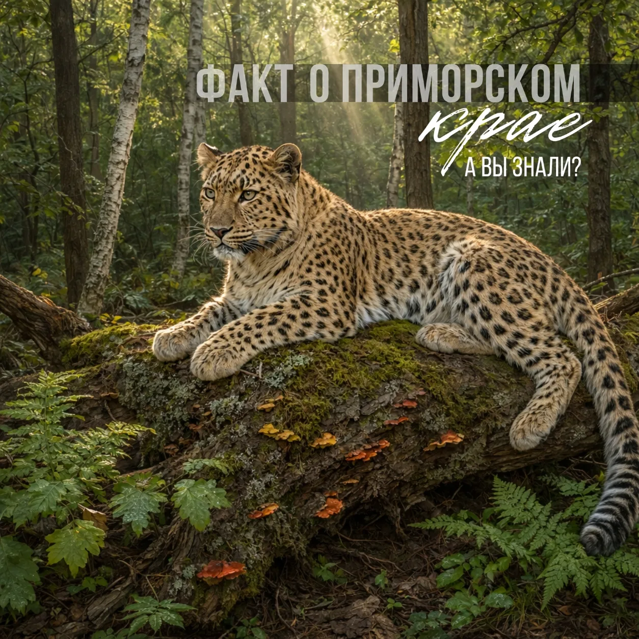 🐆Дальневосточный леопард — самое редкое и грациозное сокровище Приморья

Приморский край хранит уни