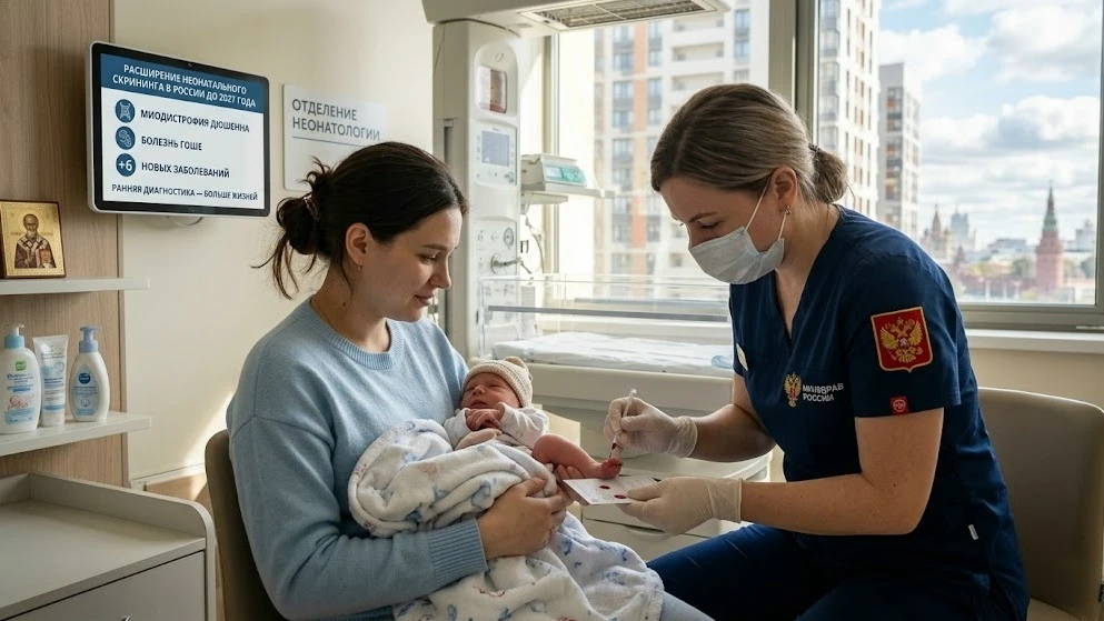 👶 С 2027 года скрининг новорождённых расширят ещё на шесть заболеваний 🧬