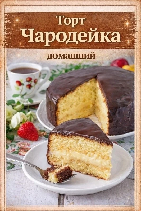 СЕГОДНЯ ГОТОВИМ ЛЕГЕНДАРНЫЙ ТОРТ ЧАРОДЕЙКА ПРЯМО У СЕБЯ ДОМА! ОН ПОЛУЧАЕТСЯ ТОЧНО КАК И...