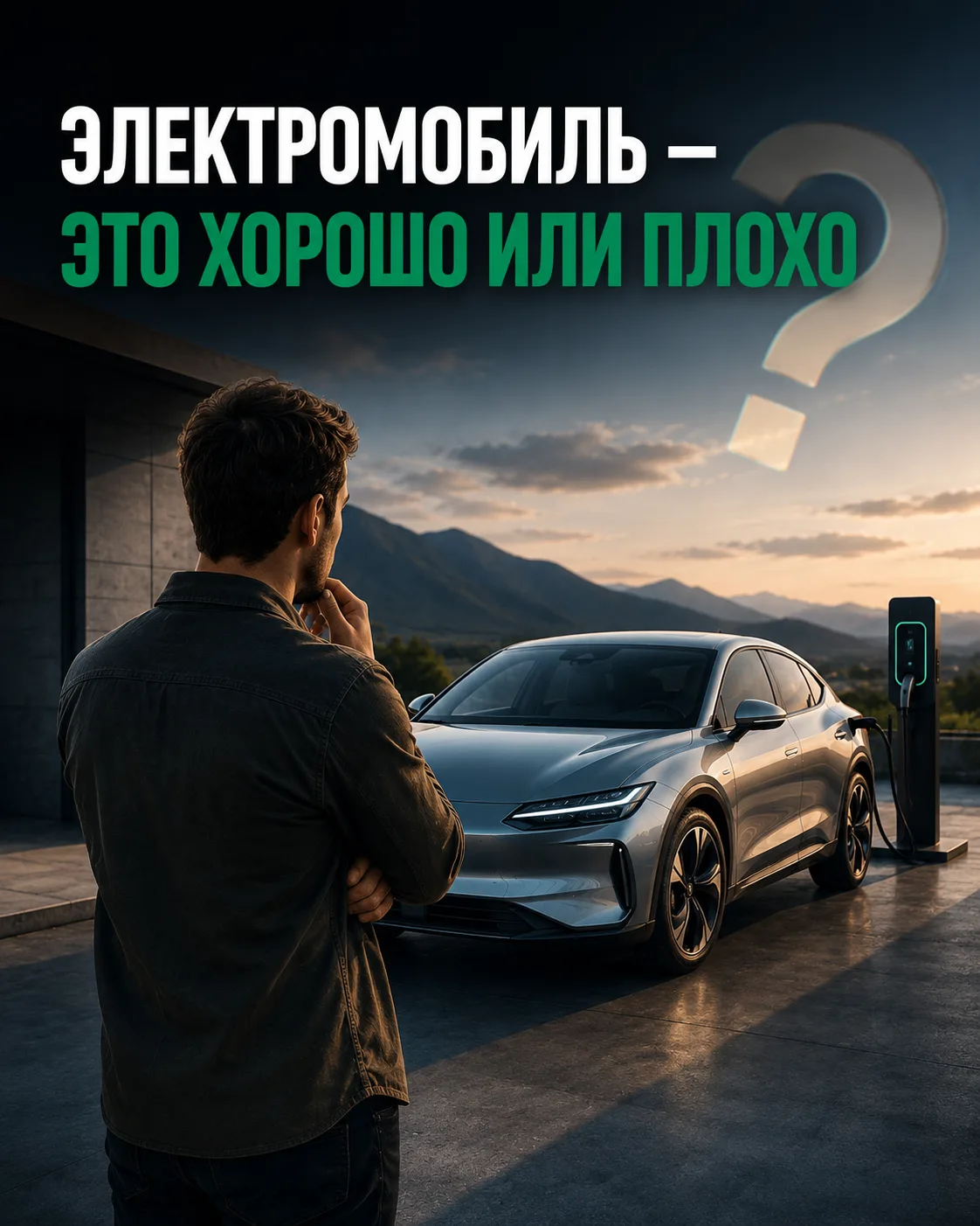 Электромобиль — это не хорошо и не плохо. Это технология, которая ещё развивается.

Мы не будем убеж