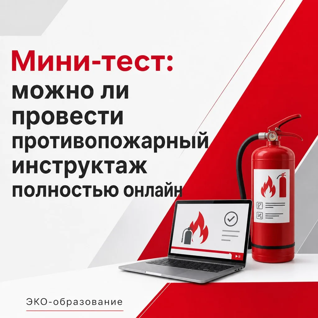 🔥 Мини-тест: можно ли провести противопожарный инструктаж полностью онлайн?
