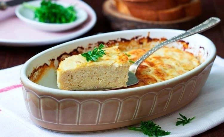 🍗Суфле из отварной курицы в духовке