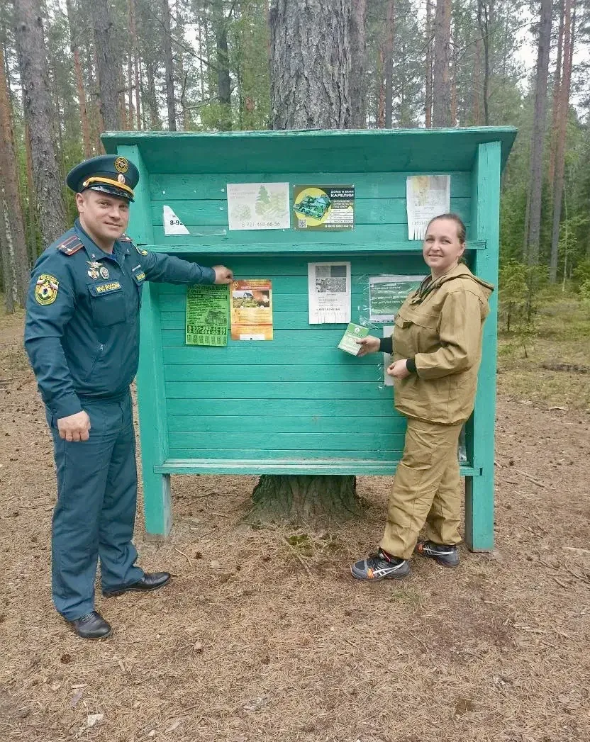 В воскресенье Пряжинское лесничество вместе с отделом надзорной деятельности и профилак...
