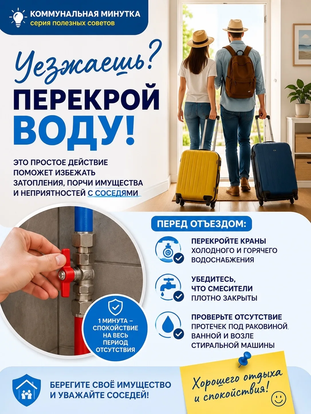 💡 Запускаем новую рубрику «Коммунальная минутка»!

В этой серии публикаций мы будем делиться коротк