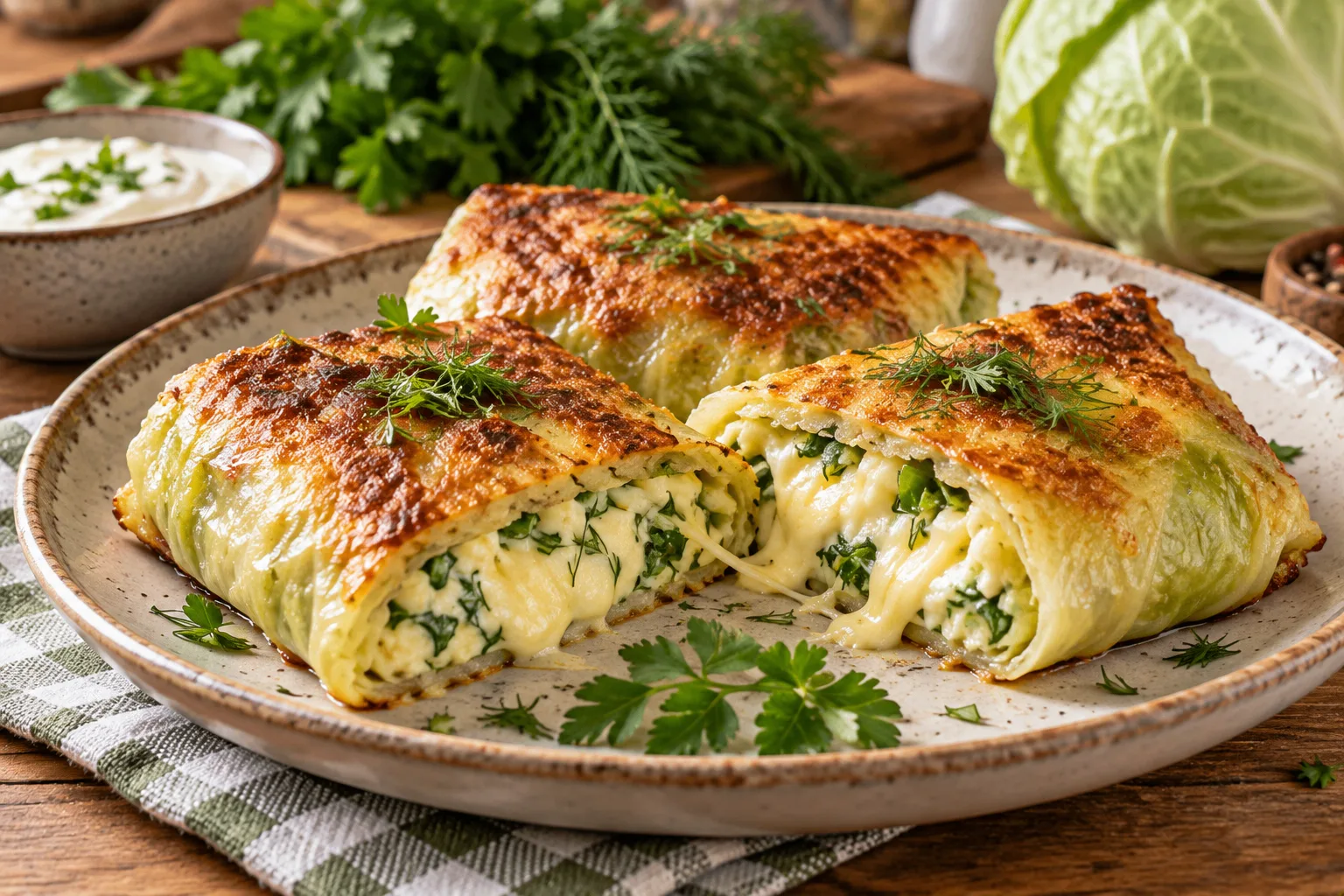🍽️ «С ГРЯДКИ НА КУХНЮ»: КАПУСТНЫЕ КОНВЕРТИКИ С СЫРОМ