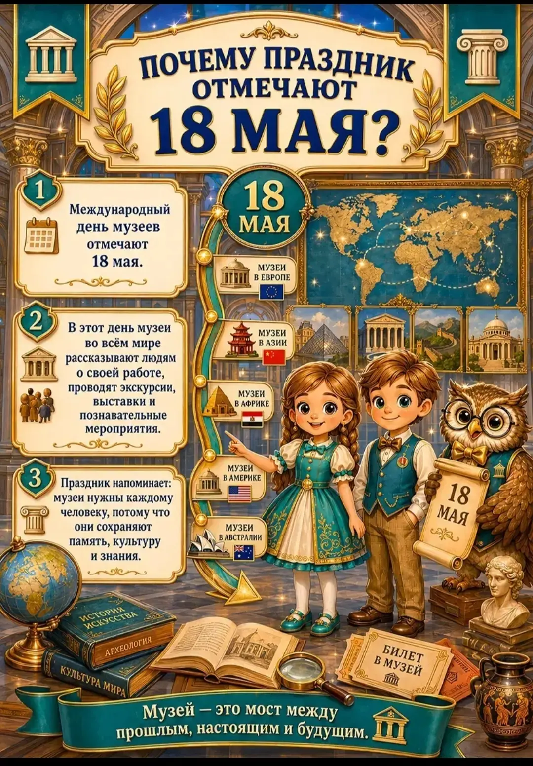👑Международный день музеев - праздник всех ценителей культуры.