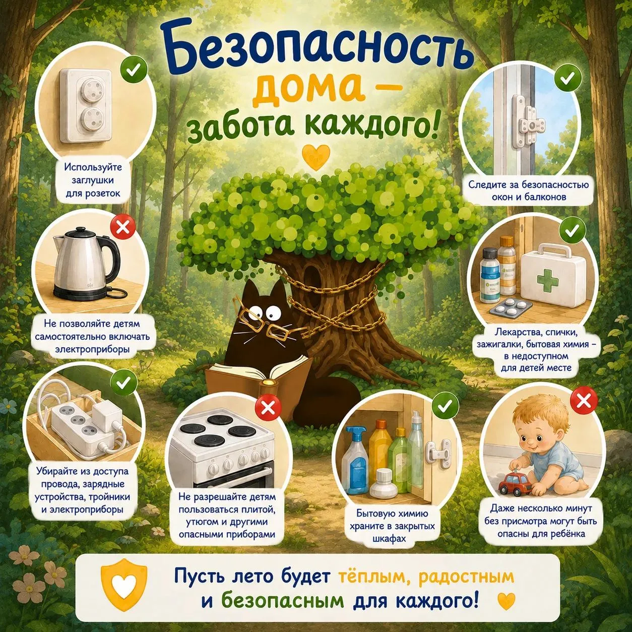 Лето — время каникул, прогулок, поездок на дачу и времени дома с детьми.

И именно в эти дни особенн