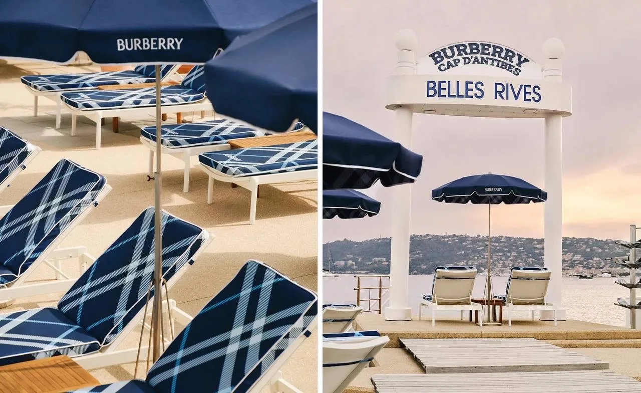 Долго ждать не пришлось:
Теперь иконическая клетка Burberrys не только на одежде, но и на лежаках ho