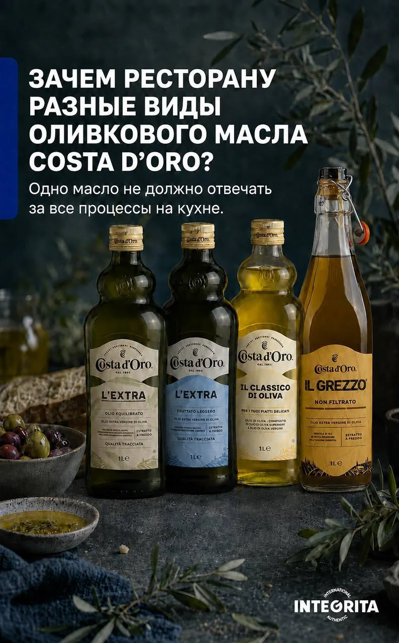 Как выбрать масло Costa d’Oro под конкретное блюдо? 🇮🇹